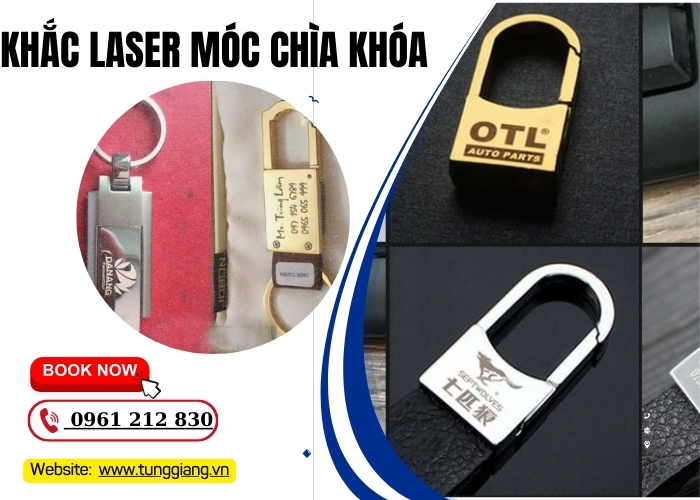 Khắc Laser Móc Chìa Khóa
