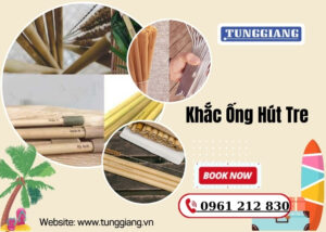 Khắc Ống Hút Tre