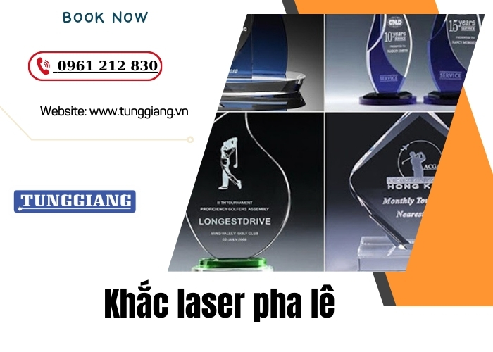 Khắc laser pha lê