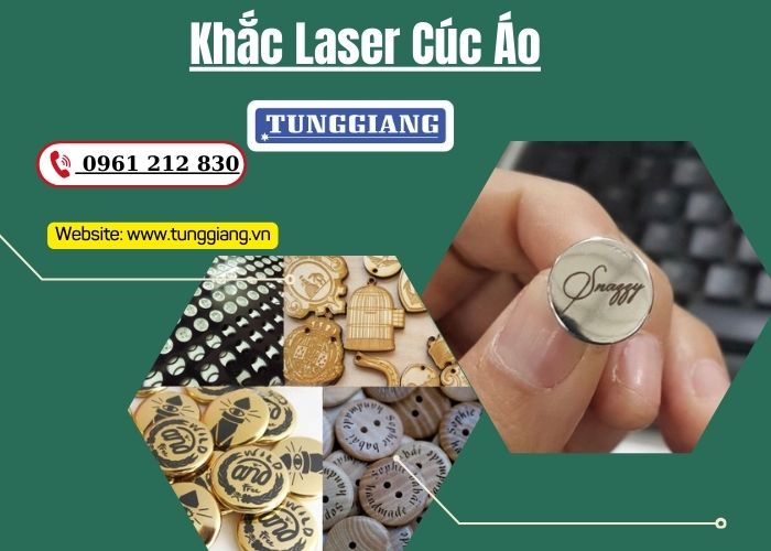 Khắc Laser Cúc Áo