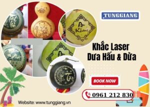 Khắc Laser Dưa Hấu & Dừa