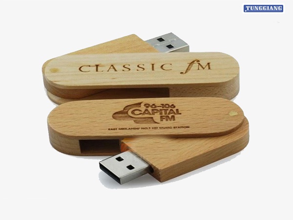 Khắc USB Gỗ