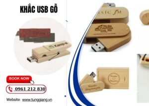 Khắc USB Gỗ