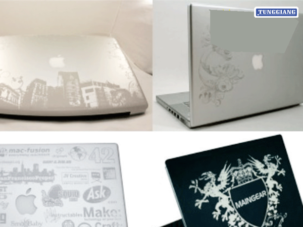 Khắc laser trên laptop