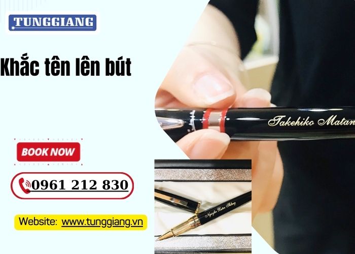 Khắc tên lên bút
