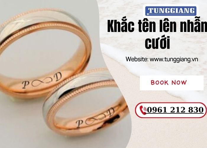 Khắc tên lên nhẫn cưới