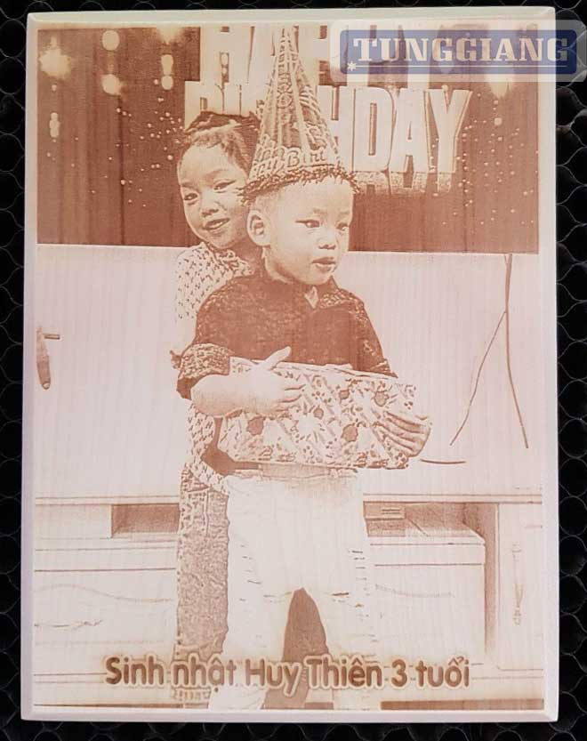 Khắc laser ảnh gỗ